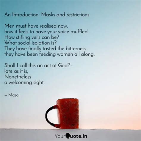 An Introduction: Masks an... | Quotes & Writings by Mozail | YourQuote