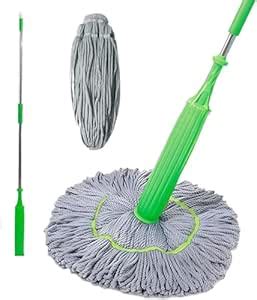 Finalize Microfiber Twist Mop for Floor Cleaning Squeeze Twist Stick ...