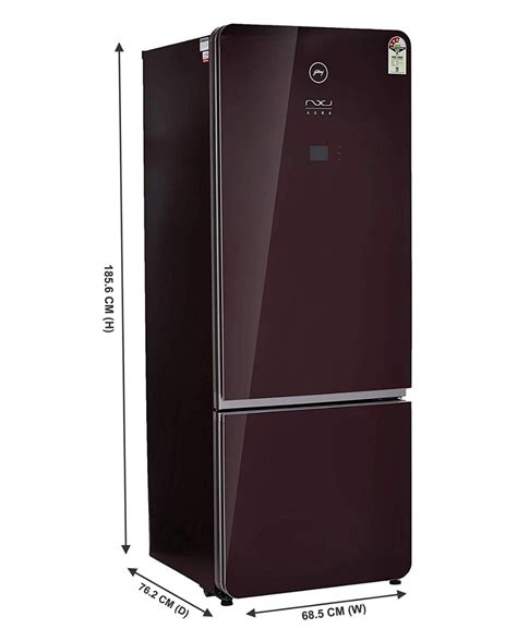 Godrej 430 L 3 Star Inverter Frost-Free Double Door Refrigerator (RB ...
