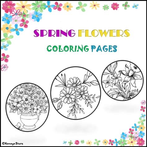 Spring Flower Coloring Pages | Made By Teachers