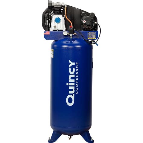 Quincy Single-Stage Air Compressor, 3.5 HP, 230 Volt, 60-Gallon ...