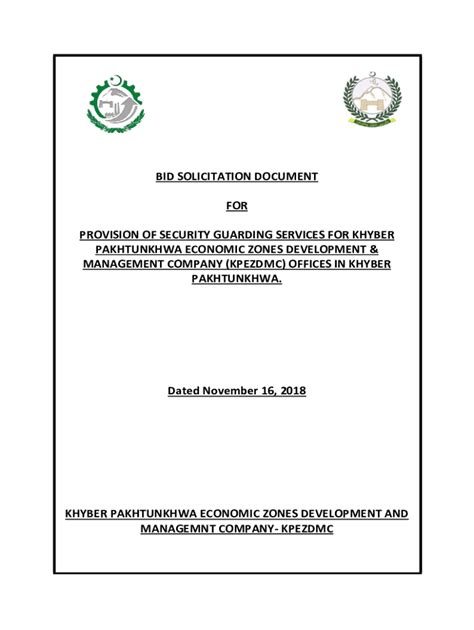 Fillable Online BID SOLICITATION DOCUMENTS - Finance Department Fax ...