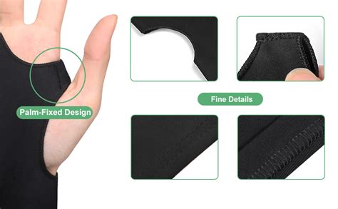 Mizi Palm Rejection Artist Gloves, Two Fingers Anti Smudge Free Size ...