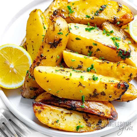 Greek Lemon Potatoes (So Easy) - Wholesome Yum