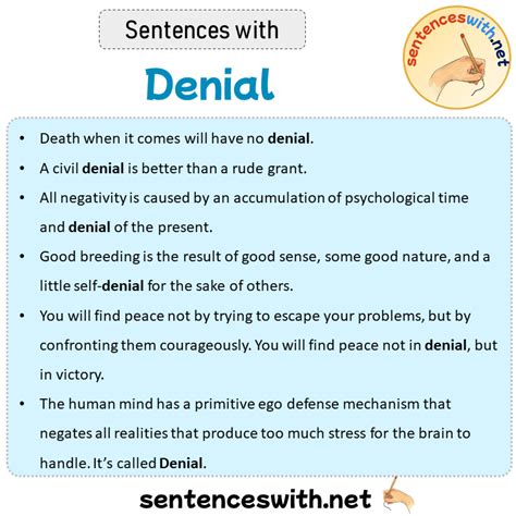 Denial Definition And Sentence at Carrie Hernandez blog