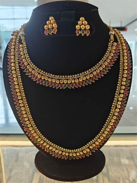 Gold Plated Mango Necklace Combo Set – Griiham