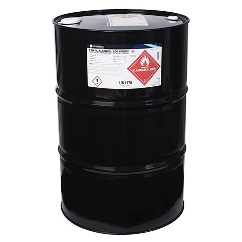 Ethanol 200 Proof 55 Gal Metal Drum