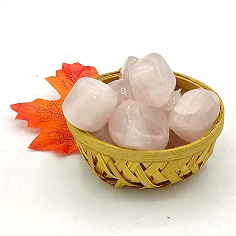 Pink Rose Quartz Natural Tumbled Pebbles Stones for Heart Chakra ...