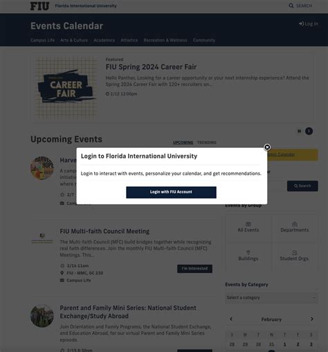 How do I get access to the FIU Calendar? | FIU Core Resource Hub
