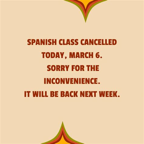 Kyle Public Library | Attention: Today's Spanish class is cancelled ...