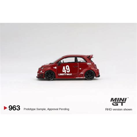 Mini GT #963: LB-WORKS x Abas Works ABARTH 595 Red — Toycra