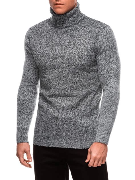 Men's turtleneck sweater E247 - graphite | MODONE wholesale - Clothing ...
