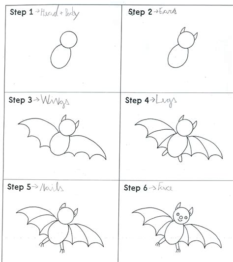 Steps To Draw A Bat - Surrealist Drawing Techniques
