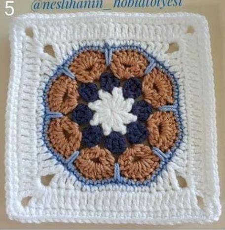 African Flower Square Tutorial 的图像结果