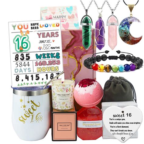 Amazon.com: Carselage 16th Birthday Gifts for Girls, Unique Sweet 16 ...