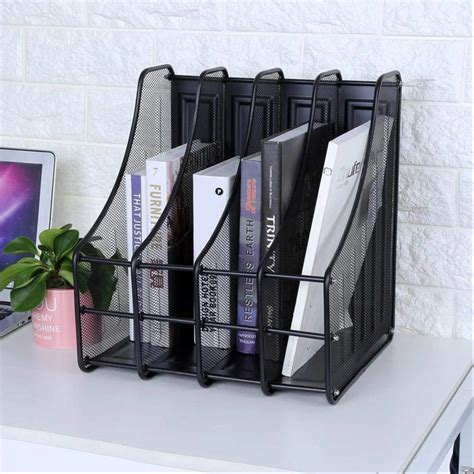 Polished 4 Layer Metal Mesh Magazine Document Holder File Rack, Free ...