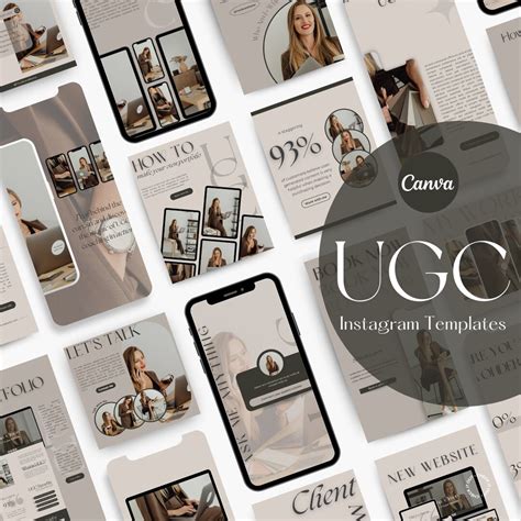 UGC Canva Template, Ig Templates, Influencer Instagram Template, Canva ...