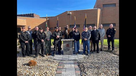 Guernsey County Sheriff's Office K9 Memorial Dedication Ceremony - YouTube
