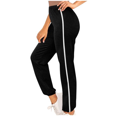 Joggers for Women Striped Tracksuit Bottoms Yoga Pants Lightweight ...