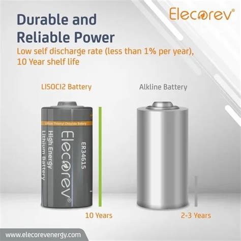 Elecorev LiSOCl2 Battery for IoT Devices - Elecorev ER34615 Battery for ...