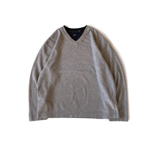 2000s OLD GAP made in northern Mariana island “L/S Fleece Cutsew ...