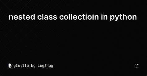 Image result for Nested Class in Python