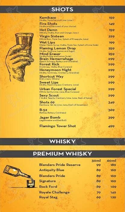 Menu at Urban Forest Restaurant & Bar in undri., Pune, 13/1/2 Cleveland ...