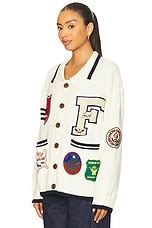 Found York Varsity Patch Jacket in Off White | REVOLVE