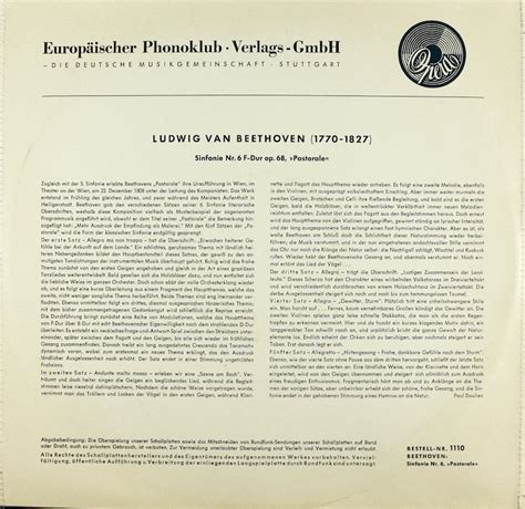 Franz Konwitschny. Gewandhausorchester zu Leipzig. Beethoven. Sinfonie ...