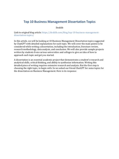 Dissertation Topics in Project Management 的图像结果