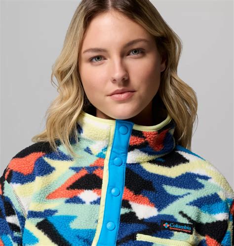 Women's Helvetia II Printed Cropped Half Snap Fleece Pullover | Columbia