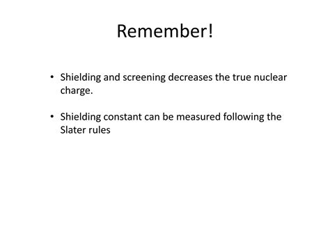 Shielding or screening effect | PPTX