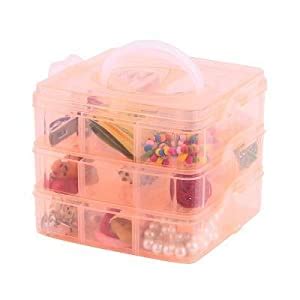 PRAMUKH STORE Multi Utility Storage Box with 3 Removable Layers and 18 ...