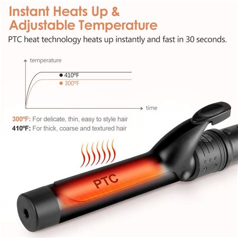 Buy Curling Iron, 6-in-1 Curling Wands, Hair Curling Wands for Long ...