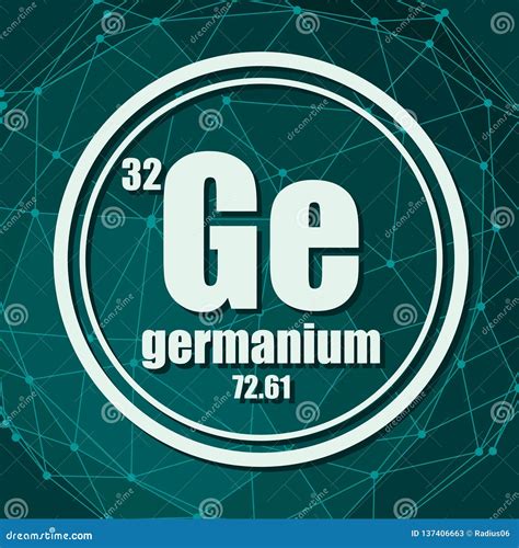 Germanium Chemical Element. Stock Vector - Illustration of education, design: 137406663