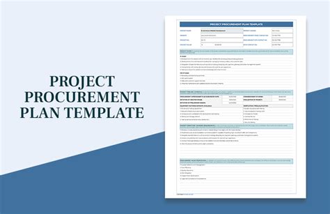 Image result for Procurement Project Management Plan Template Sample