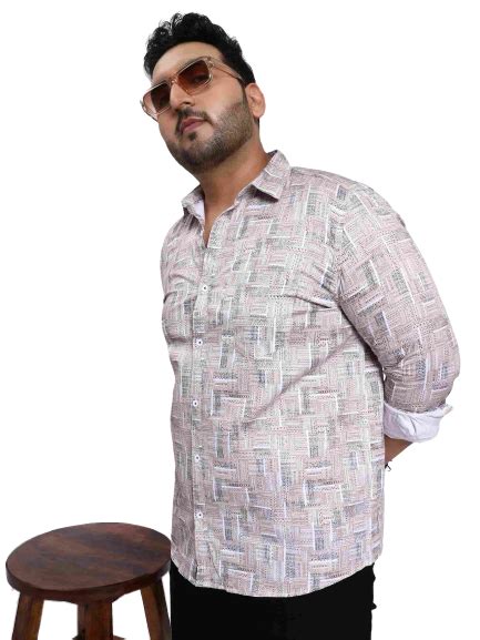 White Brown Printed Plus Size Shirt – Unstandard clothing