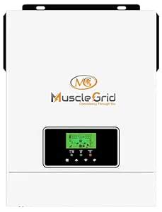 MuscleGrid 3 KW Off-Grid Solar Inverter, True MPPT, Pure Sine Wave, 24V ...
