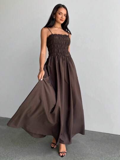 Aloruh Coffee Color Tube Tube Top Dress Modest,Graduation,Graduation ...