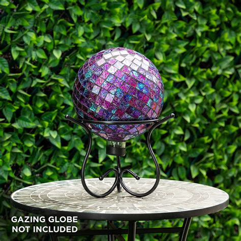 Alpine Corporation Outdoor Garden Gazing Globe Holder, 12" x 9" Metal ...