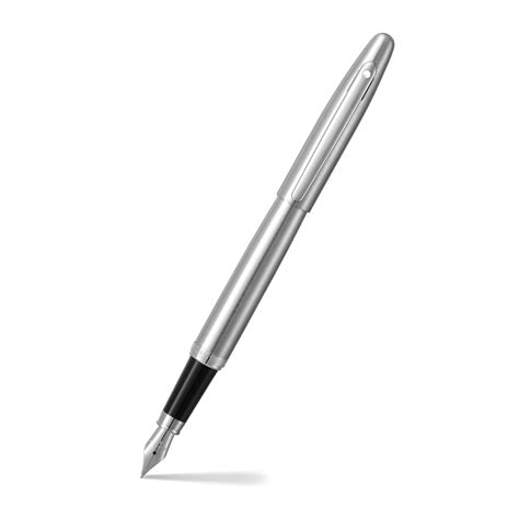 Sheaffer VFM 9426 Brushed Chrome Fountain Pen With Chrome Trim | Medium ...