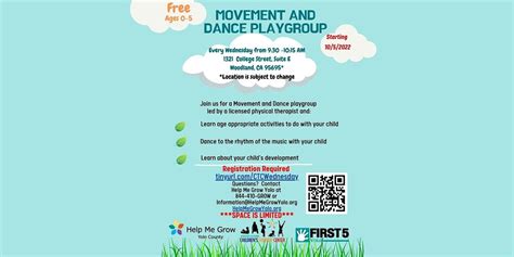 Movement and Dance Playgroup/ Grupo de baile y movimiento, Location ...