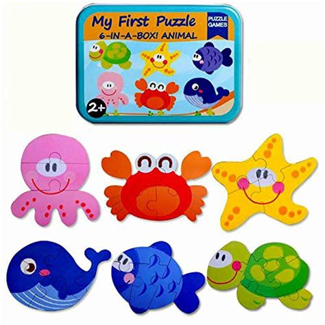 Buy PLUSPOINT 6-in-1 Toddler Fun Cartoon Animals,Transport,Birds ...