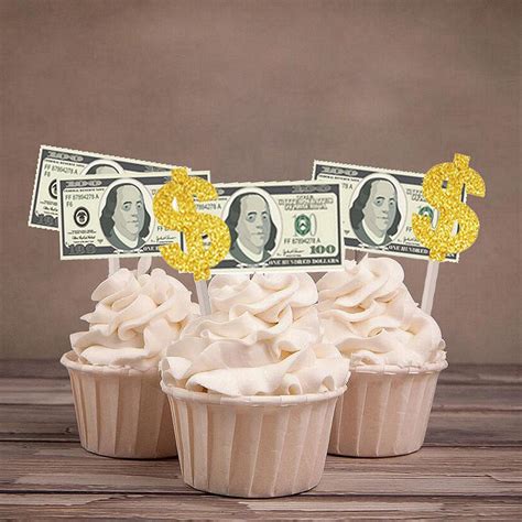 The DaPai Dollar Bill Theme Cake Topper & Cupcake Toppers India | Ubuy