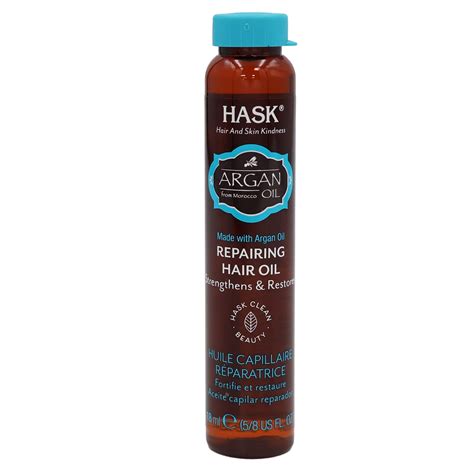 Hask Argan Oil Repairing Shine Hair Oil, 0.625 Oz.