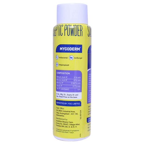 Buy Mycoderm Powder | 19 Minutes Delivery | Apollo Pharmacy