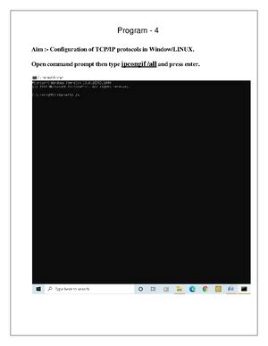 Hwordmahiuracgb - Program 4 Aim: Preparing the UTP cable for cross and ...