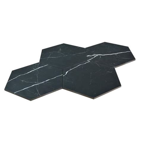 Subway Wall & Floor Tile TL 05274 D Hexalite Black Ice 10 x 9 inch ...