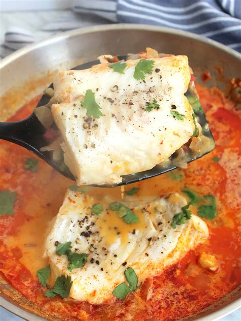 Poached Cod in Coconut Milk - Slow The Cook Down