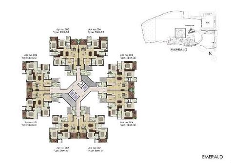 Floor Plans - Parkwest Residential Apartments Project in Bangalore